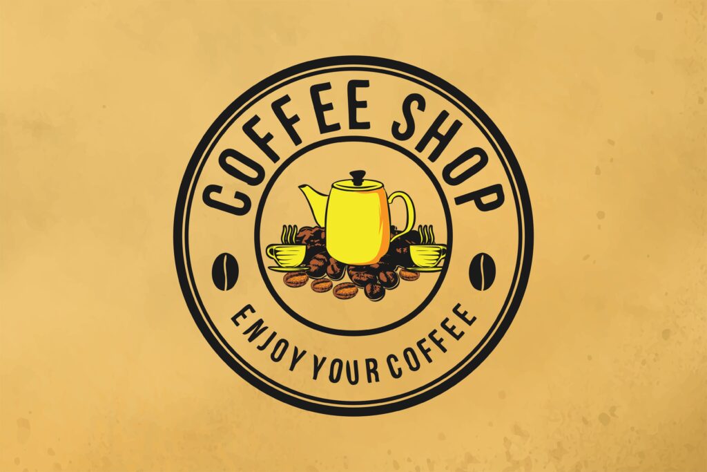 A classic coffee shop logo