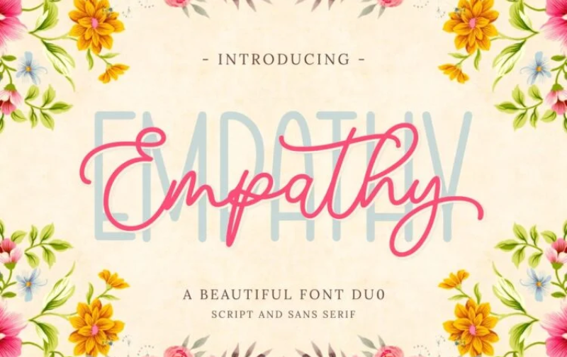 beautiful duo wedding font