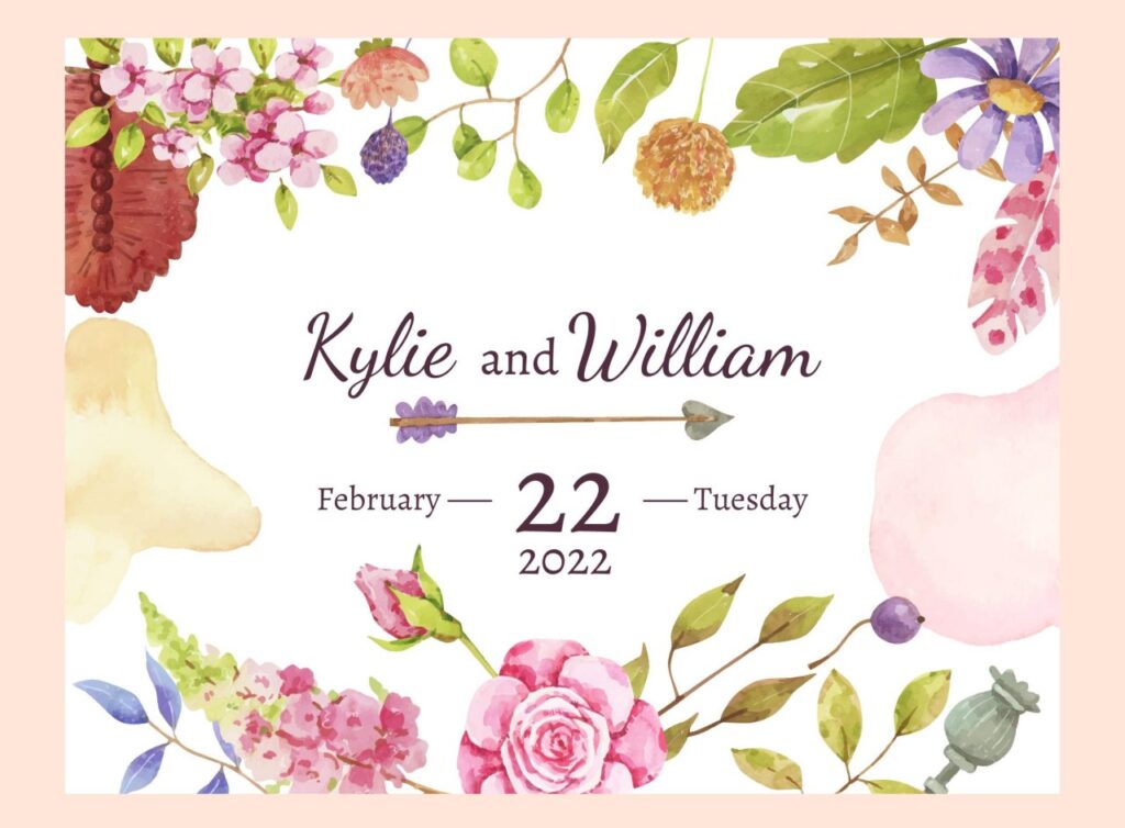 Watercolor Florals design