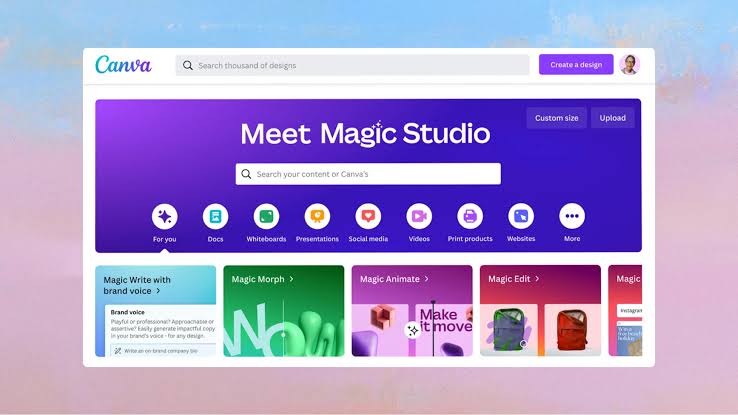Canva AI Magic Studio Tool