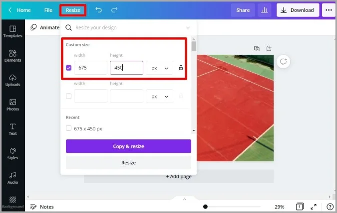 Canva’s Magic Resize Tool